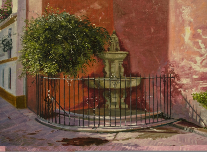 Callejon in Seville by artist Jose Blanco